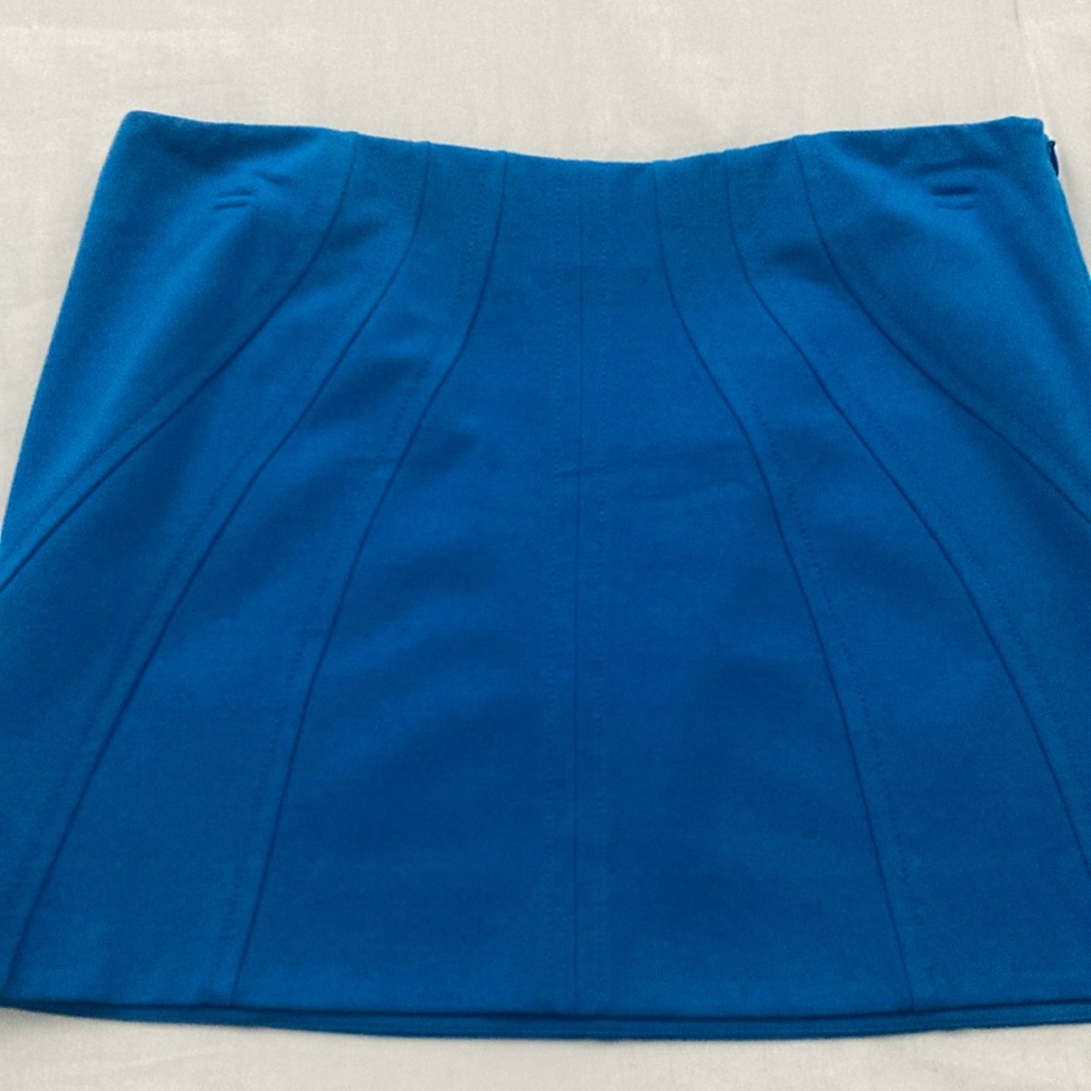 DVF short blue skirt
